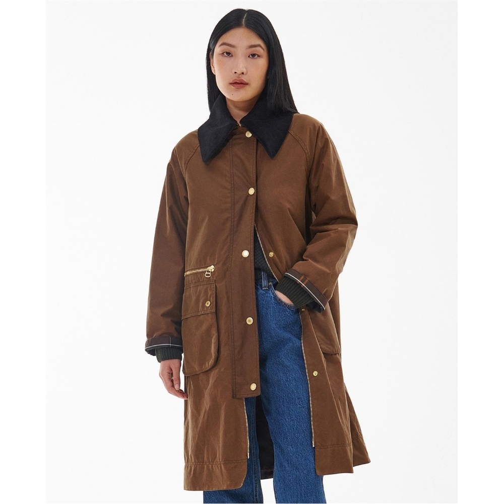 NWT Barbour Townfield Wax Cotton Jacket - Coat Sz - US 4 - UK 8